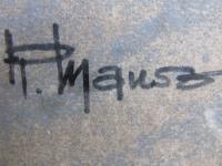 Rudi Mausz stilleven - signatuur
