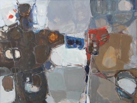 Henk Maas abstracte compositie